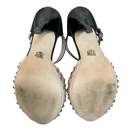 Rock & Republic Heels Studded Platform Vegan Patent Leather Kurttan Size 7 - Picture 8 of 8